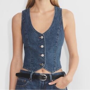 Aritzia Denim Forum '90s Mia Denim Vest